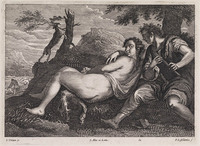 KG 05588
<br/>
Herder met fluit en nimf
<br/>
<em>Lisebetten, Pieter van (1630-1678)</em>
